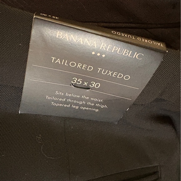 NWT Banana Republic Black Tuxedo Jacket only. Tailored Fit. 44L jacket. - Picture 9 of 9